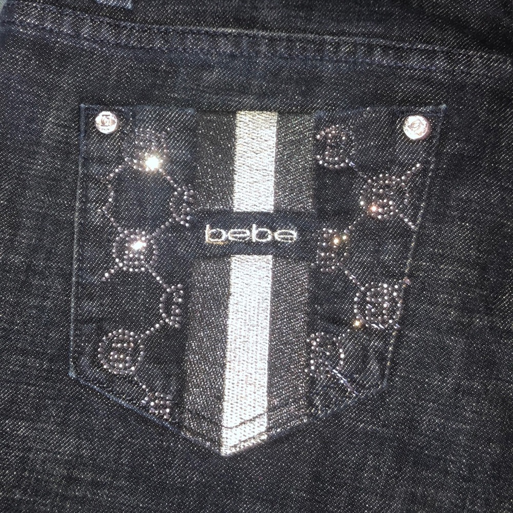 Bebe Premium Rhinestone bootcut 31 - Picture 2 of 16